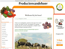 Tablet Screenshot of productenvandeboer.com